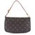 Louis Vuitton Pochette Accessory Monogram Canvas Castaño Cuero  ref.260803