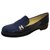 Chanel Church´s Loafers Navy blue Patent leather  ref.260915