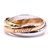 Love Cartier Tricolor 18k Tamanho do anel da trindade 49 Multicor Ouro branco  ref.261161