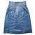 Matthew Williamson turquoise leather skirt Lambskin  ref.261346