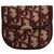 Dior coin purse in burgundy oblique canvas Dark red Cloth  ref.261370