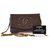 Wallet On Chain Chanel Handbags Dark brown Leather  ref.261408
