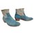 Zadig & Voltaire Teddy model boots Blue Deerskin  ref.261423