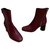 Claudie Pierlot Ankle Boots Red Leather  ref.261456