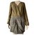 J.Crew Dresses Brown Silk Wool  ref.261489