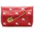 Burberry Red Safety Pin Leather Clutch Bag White Pony-style calfskin  ref.261588