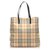 Burberry Brown House Check Tote Bag Multiple colors Beige Leather Plastic Pony-style calfskin  ref.261835
