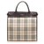 Burberry Brown House Check Canvas Satchel Multiple colors Beige Leather Cloth Pony-style calfskin Cloth  ref.261838