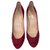 Christian Louboutin Pumps Red Satin  ref.261927