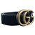 Marmont Gucci Cintura con fibbia massiccia Nero Pelle  ref.261954