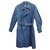 Burberry Vintage Sixties T Herren Trenchcoat 50 Marineblau Baumwolle Polyester  ref.261997