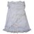Dior Kleider Weiß Hellblau Baumwolle Polyester  ref.262051