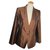 Hermès Jackets Dark brown Silk  ref.262059