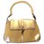 Gucci Bamboo bag in gold Golden Leather  ref.262116