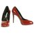 Brian Atwood Couro envernizado Vermelho Sapatos de salto alto tamanho Eur 40.5  ref.262145