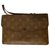 Louis Vuitton Clutch bags Dark brown Leather  ref.262198