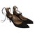 Aquazzura Christy 75 pompe Nero Scamosciato  ref.262217