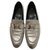 Hermès Flats Silvery Leather  ref.262297
