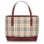 Burberry Brown House Check Canvas Handbag Multiple colors Beige Leather Cloth Pony-style calfskin Cloth  ref.262398