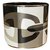 Hermès Extra Wide Enamel Bracelet Grey Ceramic  ref.262593
