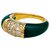 Van Cleef & Arpels ring model "Philippine" yellow gold, sparkles and green agate.  ref.262655