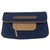 Chanel Bolsos de embrague Azul marino Paño  ref.262683