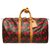 Edición limitada - Coleccionista - Bolsa de viaje Louis Vuitton Keepall 45 Murakami "Cherry" en lona monograma Castaño Roja Cuero Lienzo  ref.262705