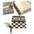 Dior Purses, wallets, cases Black White Leather  ref.262870