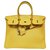 Hermès Birkin 35 Amarelo sol Couro  ref.262980