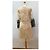 Autre Marque Almatrichi Blumen Tüll Kleid Weiß Beige - Ansicht 8