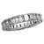 inconnue Emerald-cut diamond wedding ring in white gold.  ref.263166