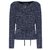Chanel Giacca di sfilata con cintura Blu navy Tweed  ref.263247