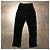 Pantalones Ann Demeulemeester Negros Efecto Terciopelo Martillado Seda Viscosa - vista 2