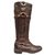 Céline p boots 36 Dark brown Leather  ref.263283