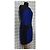 Vestido Cynthia Rowley Azul Preto - vista 2