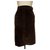 Céline Vintage skirt Dark brown Velvet  ref.263523