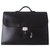 Bolsa de despacho Hermès Negro Cuero  ref.263534