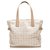 Chanel Brown New Travel Line Canvas Tote Bag Beige Leather Cloth Pony-style calfskin Cloth  ref.263638