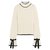 JW Anderson J.W.ANDERSON Unisex Alpaca Wool Off-White with Black Cuff Ties Oversized Turtleneck Jumper Sweater Pullover Viscose  ref.263771