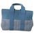 Hermès Valparaiso Blue Leather Cloth  ref.263807