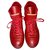 Autre Marque KAY SWISS Men's Size 50 Red Leather High Court Sneakers Trainers  ref.263839