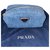Prada Clutch bags Blue Denim  ref.263937