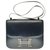 Limited edition / Splendid Hermès Constance bag 23 in navy box leather, navy enamel and gold-plated buckle Navy blue  ref.263957