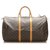 Louis Vuitton Brown Monogram Keepall 50 Leather Cloth  ref.264026