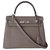 Hermès Hermes Kelly Tasche 28 Grau Leder  ref.264228