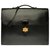Sac à dépêches Espléndido bolso Dispatch de Hermès en cuero box negro personalizado con cocodrilo negro  ref.264269