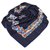 Bufanda de seda estampada azul Cartier Multicolor Azul marino Paño  ref.264368