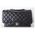 Timeless BLACK CHANEL CLASSIC BAG Leather  ref.264507