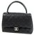 CHANEL matelasse Damenhandtasche schwarz x silber Hardware  ref.264753