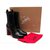Christian Louboutin Black Leather Contrevent 100 heeled ankle boots  ref.264783